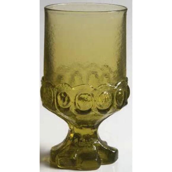 Vintage Water Goblet by Franciscan Madeira Citron Green Glass - Picture 1 of 1